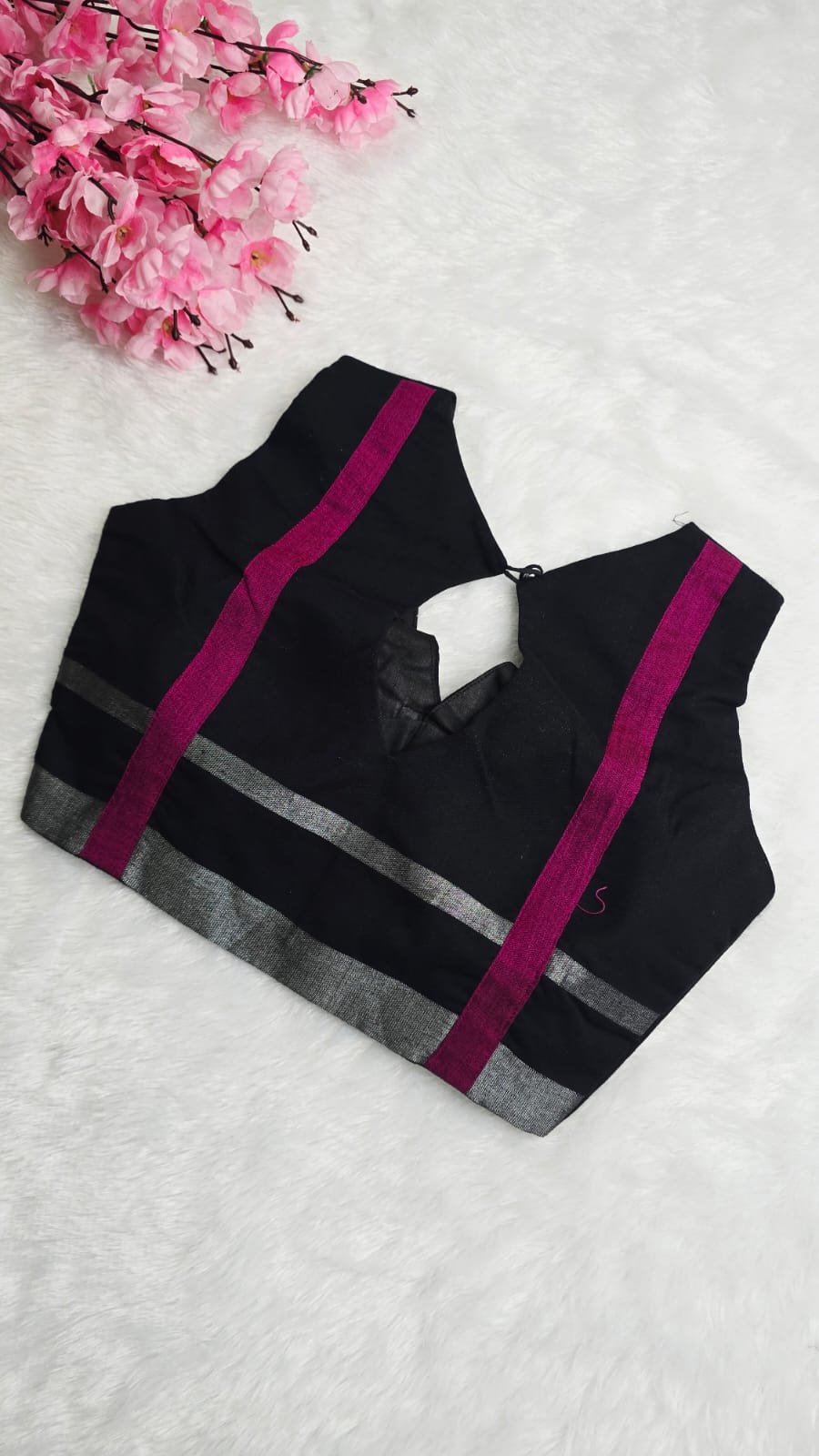 Acrylic Black Blouse
