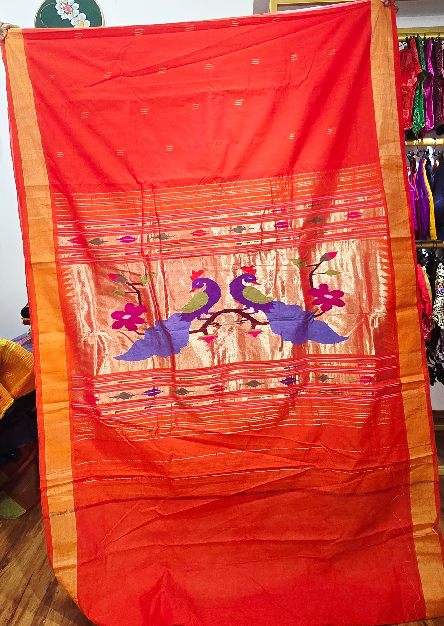 Paithani Handloom Cotton saree