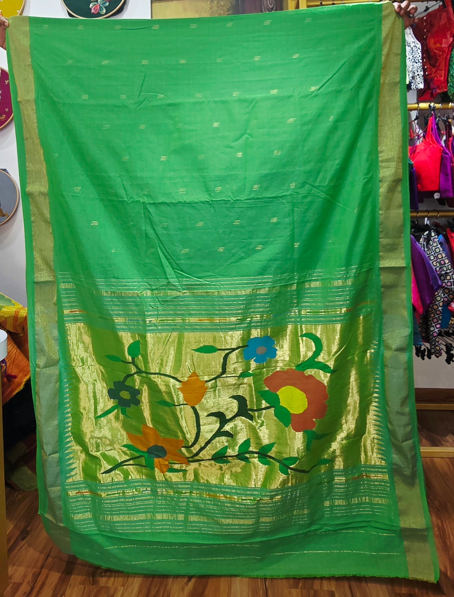 Paithani Handloom Cotton saree