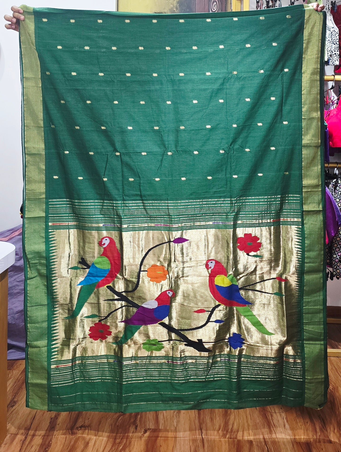 Paithani Handloom Cotton saree