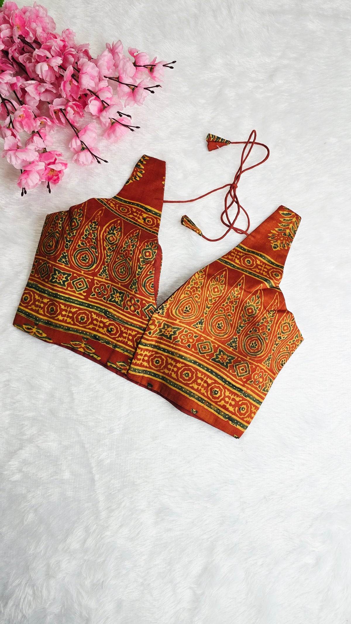 Ajrakh Rust Floral
