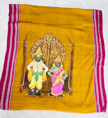 Exclusive hand-painted Handloom Irkal Saree