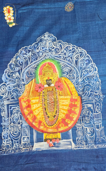Exclusive Hand-painted Handloom Irkal Saree