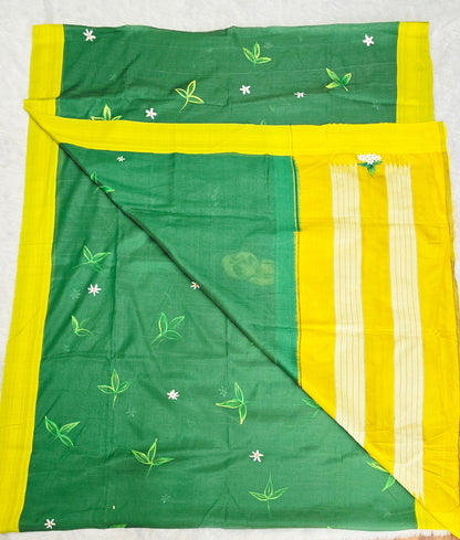 Exclusive hand-painted Handloom Irkal Saree