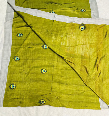 Exclusive hand-painted Handloom Irkal Saree