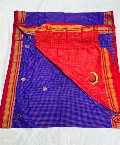 Exclusive hand-painted Handloom Irkal Saree