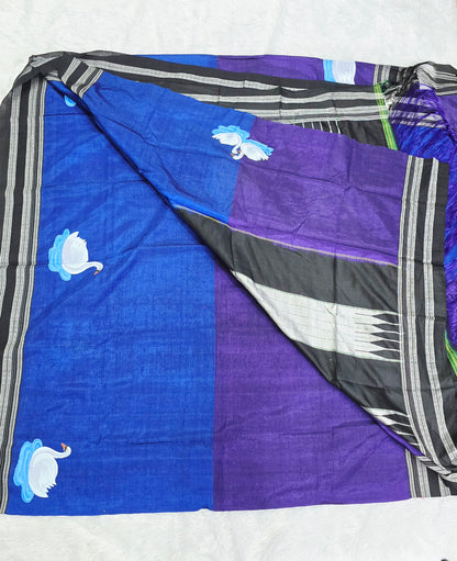 Exclusive hand-painted Handloom Irkal Saree