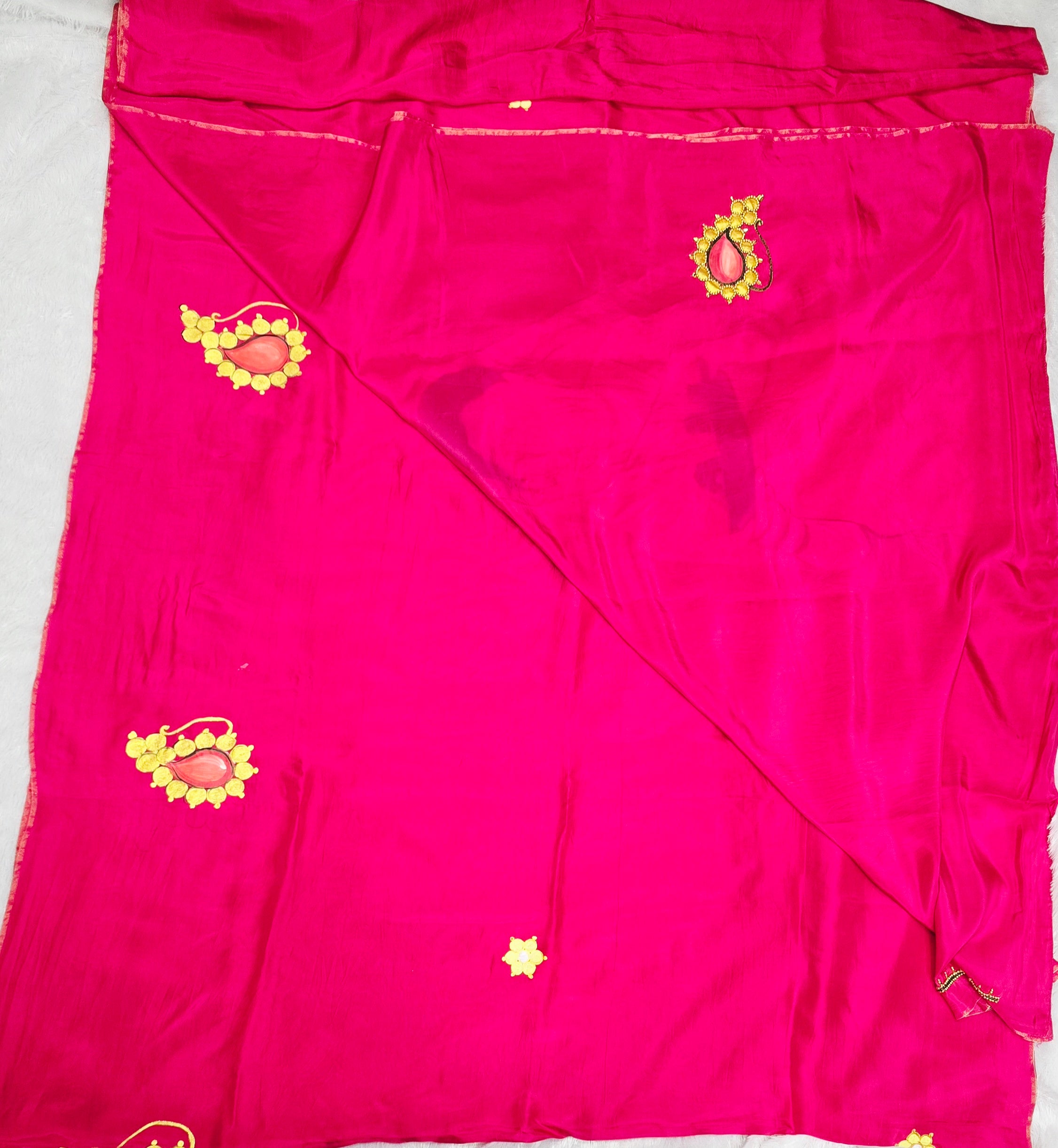 Exclusive Upada Silk Handpainted Saree
