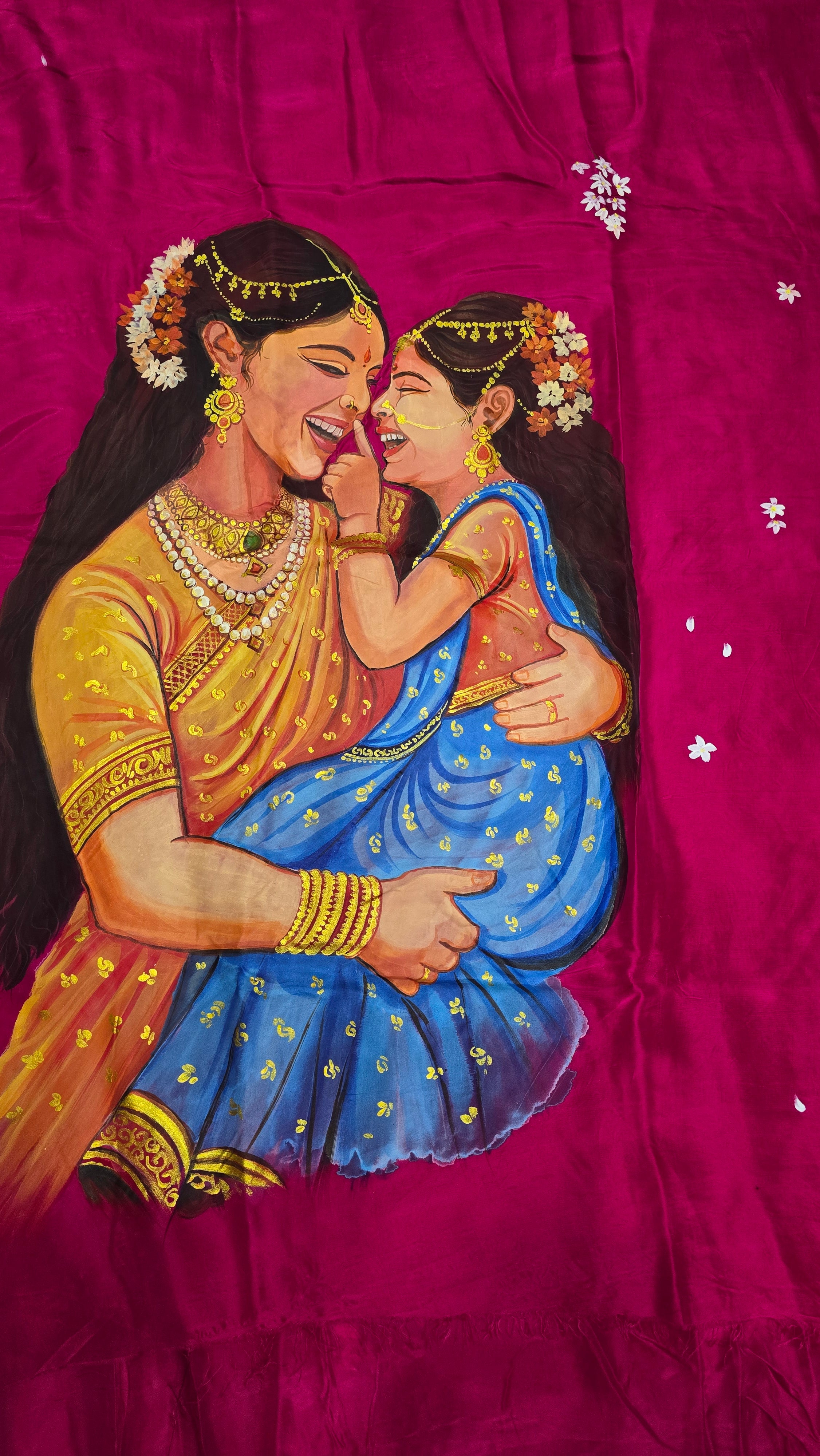 Exclusive Upada Silk Handpainted Saree