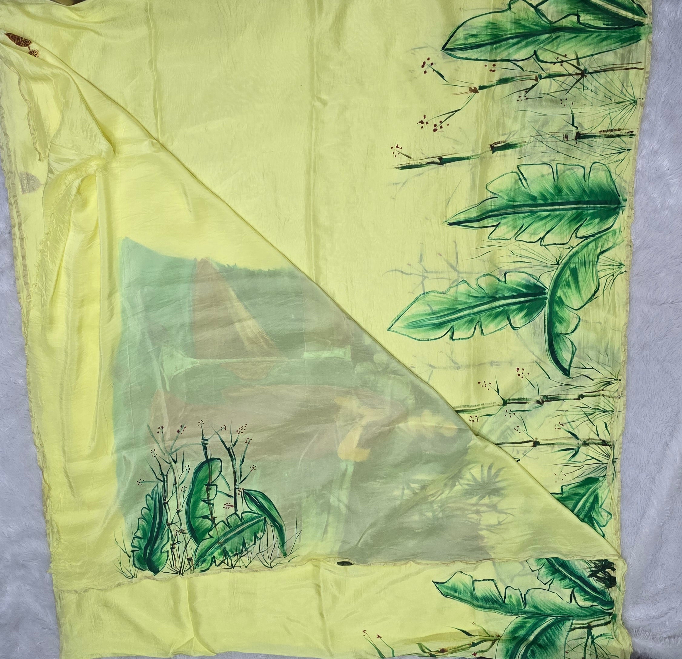 Exclusive Upada Silk Handpainted Saree