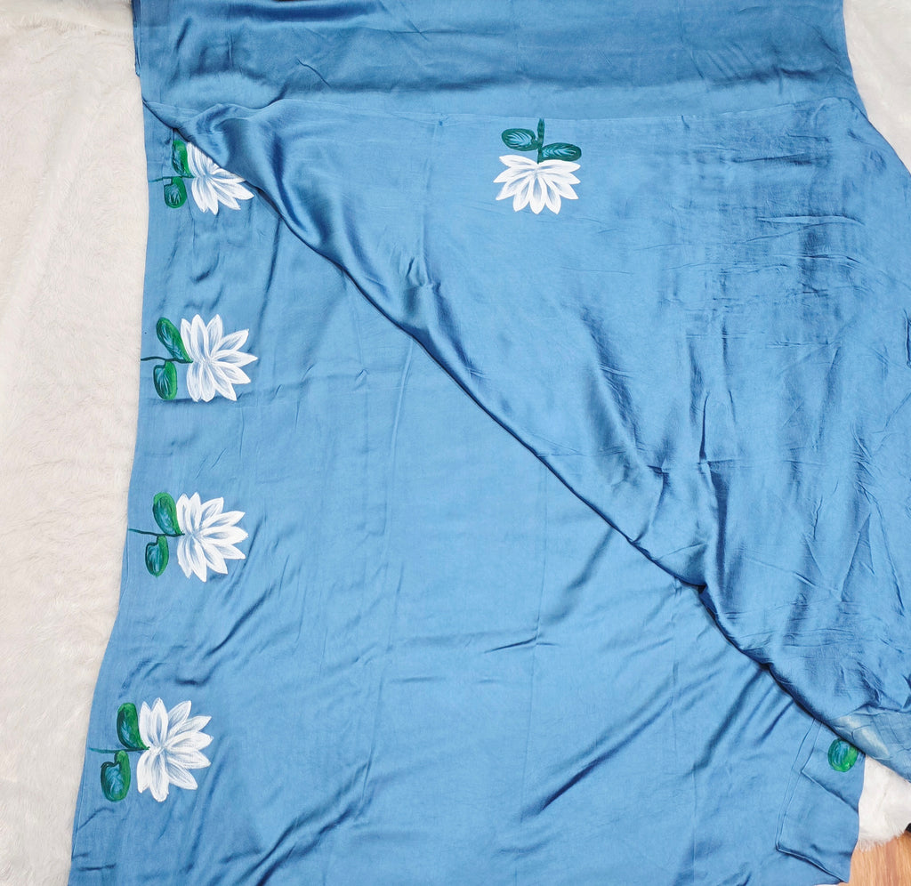 Exclusive Modal Silk Handpainted Saree