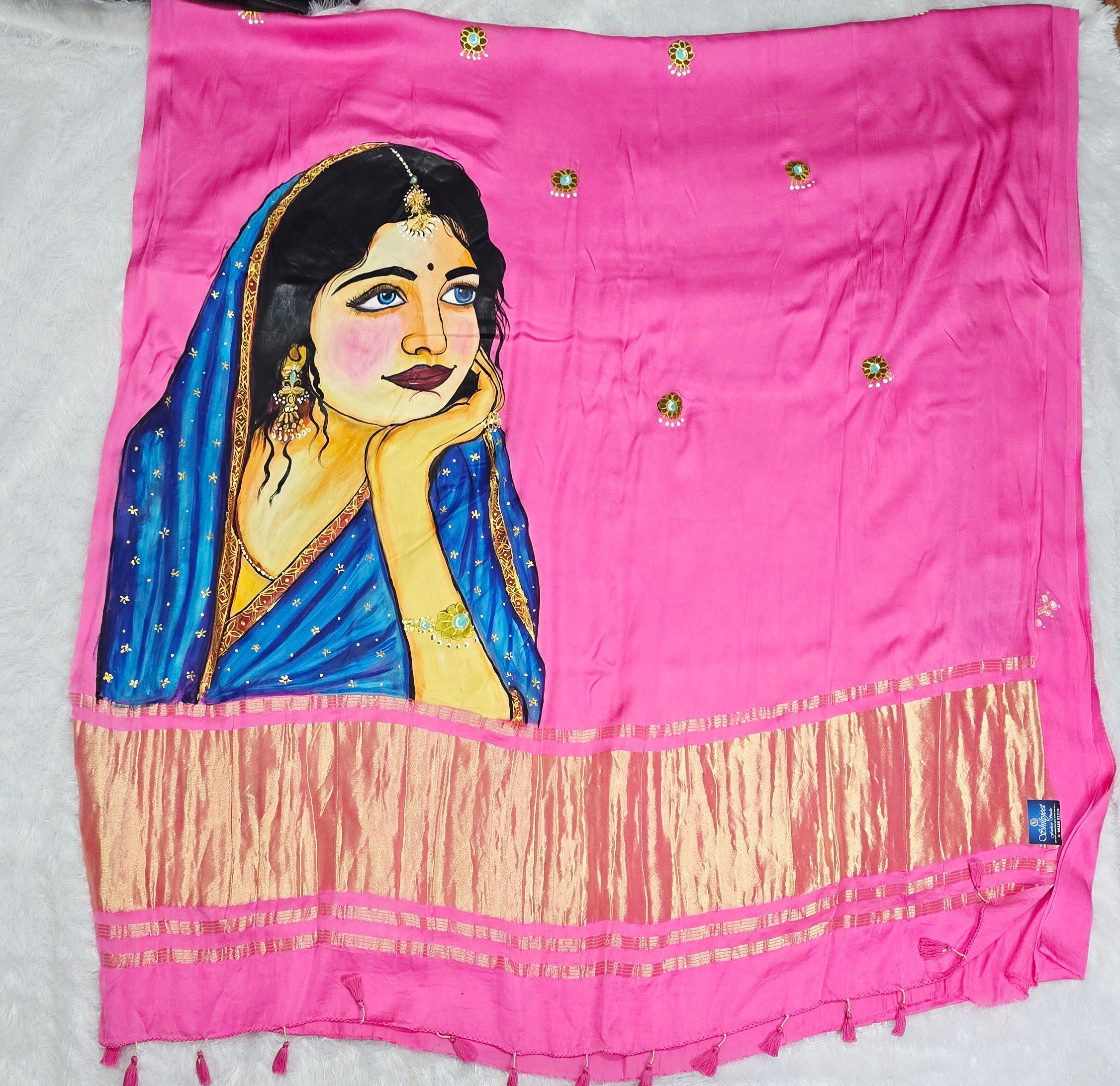 Exclusive Modal Silk Handpainted Saree