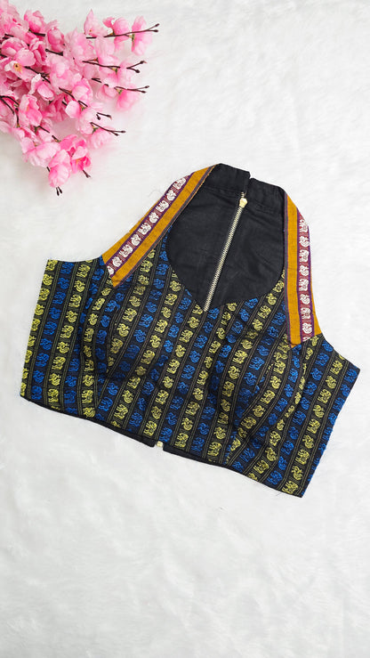 Khan HalterNeck Multicolour Blouse
