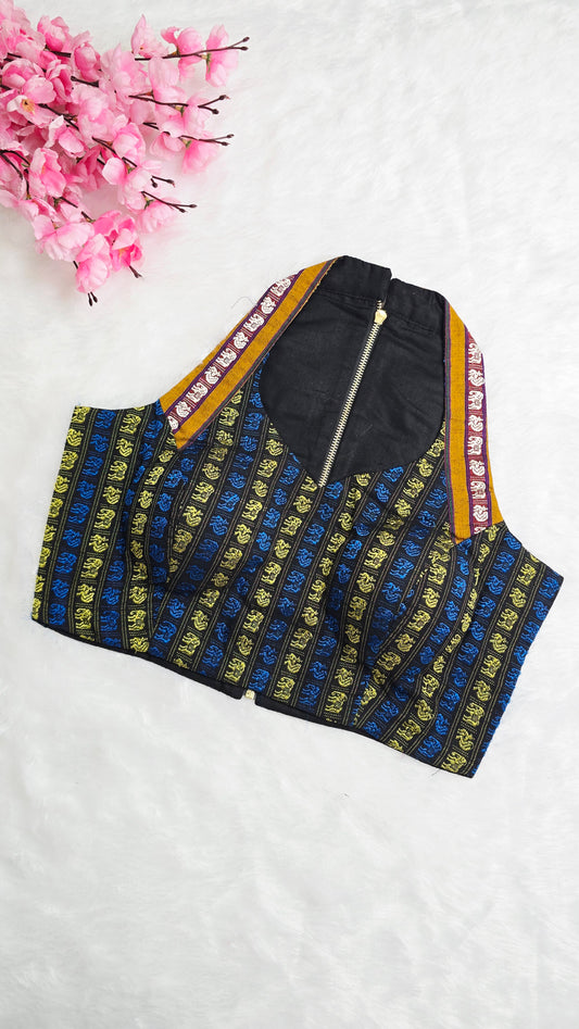Khan HalterNeck Multicolour Blouse