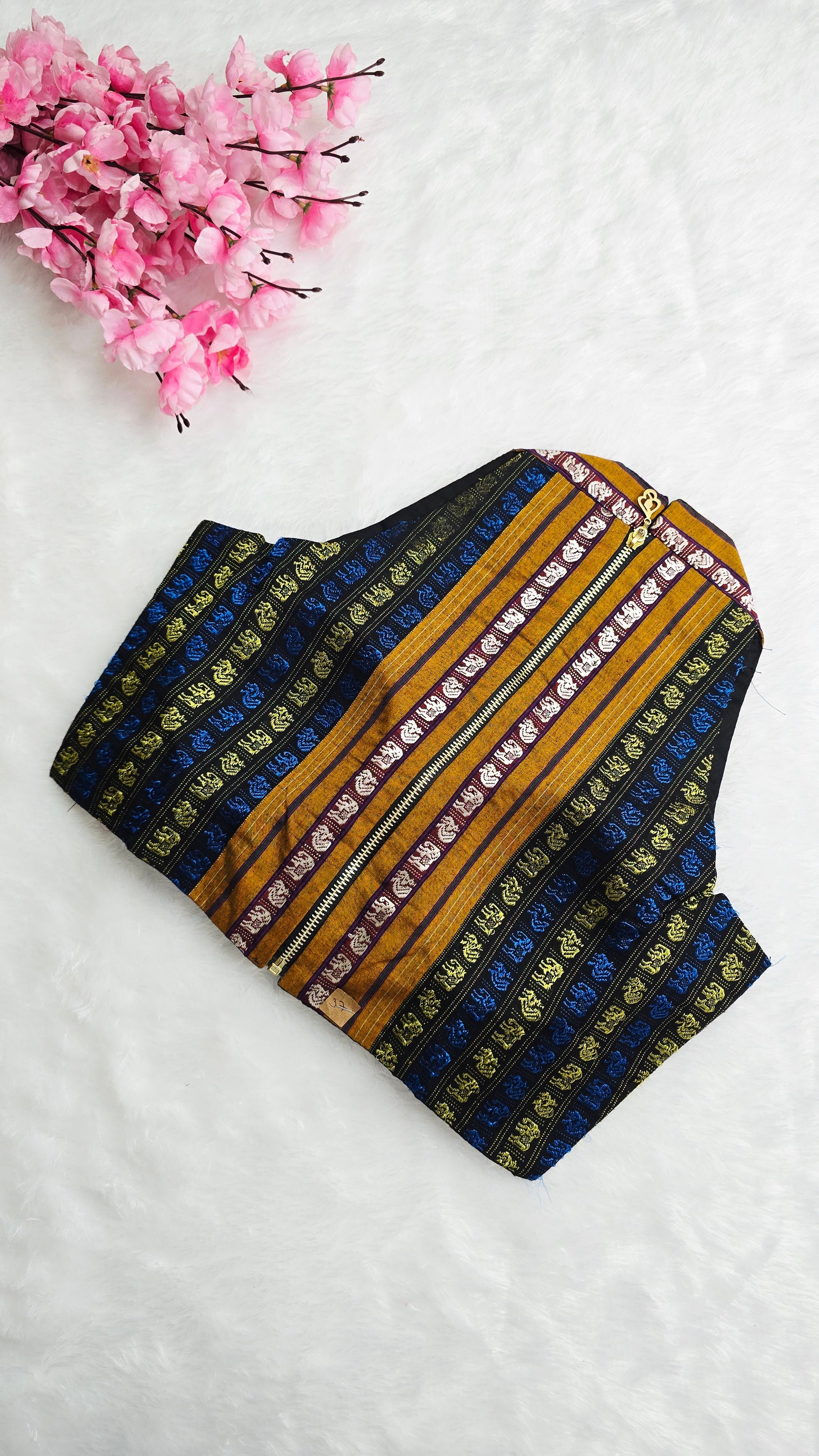 Khan HalterNeck Multicolour Blouse