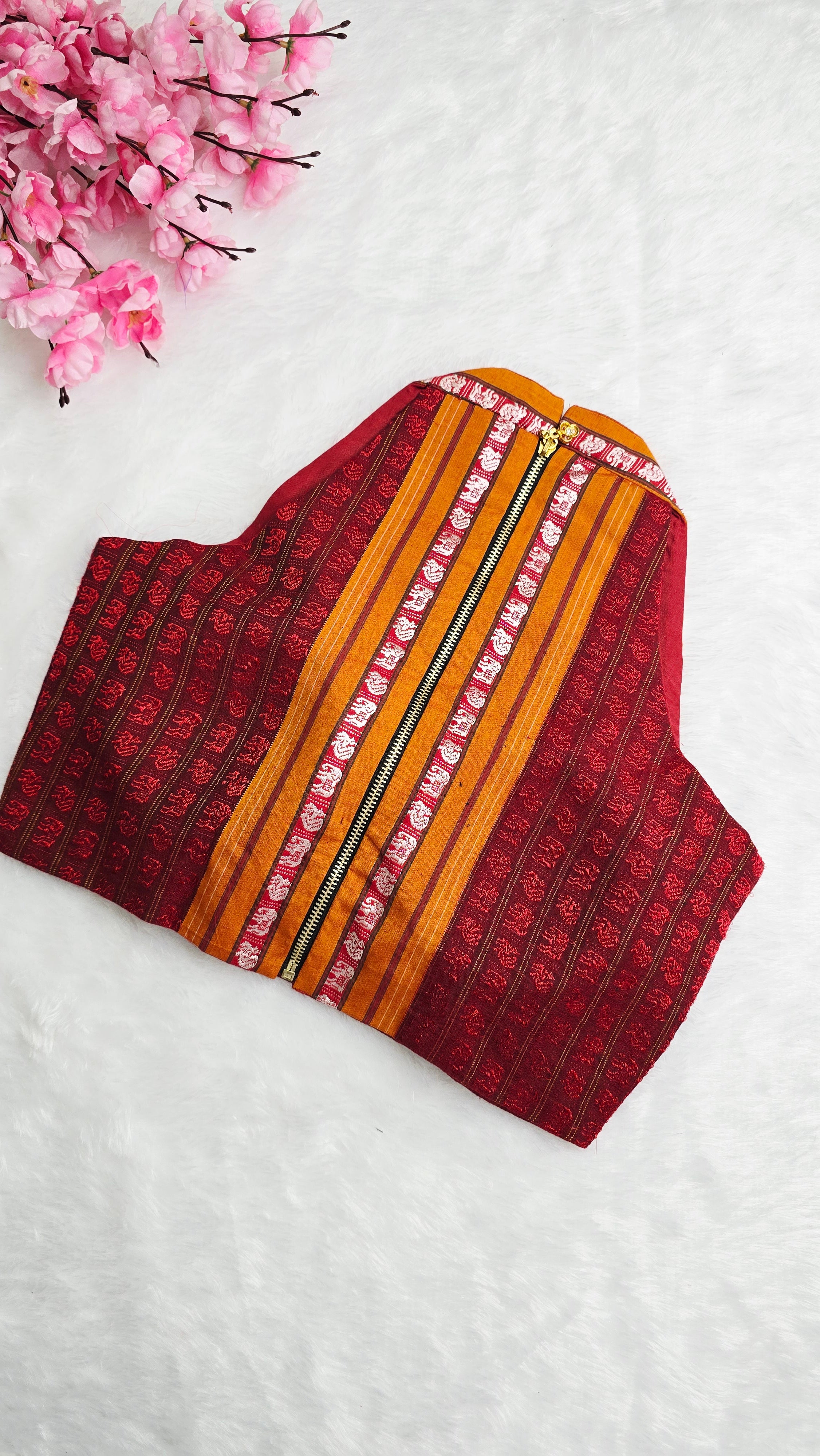 Khan HalterNeck Multicolour Blouse