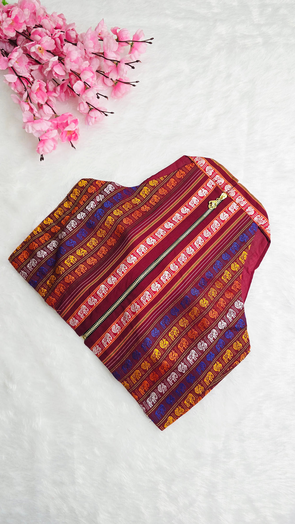 Khan HalterNeck Multicolour Blouse