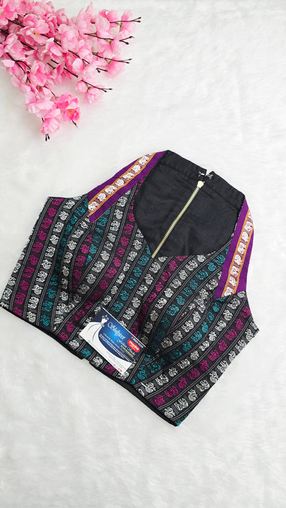 Khan HalterNeck Multicolour Blouse