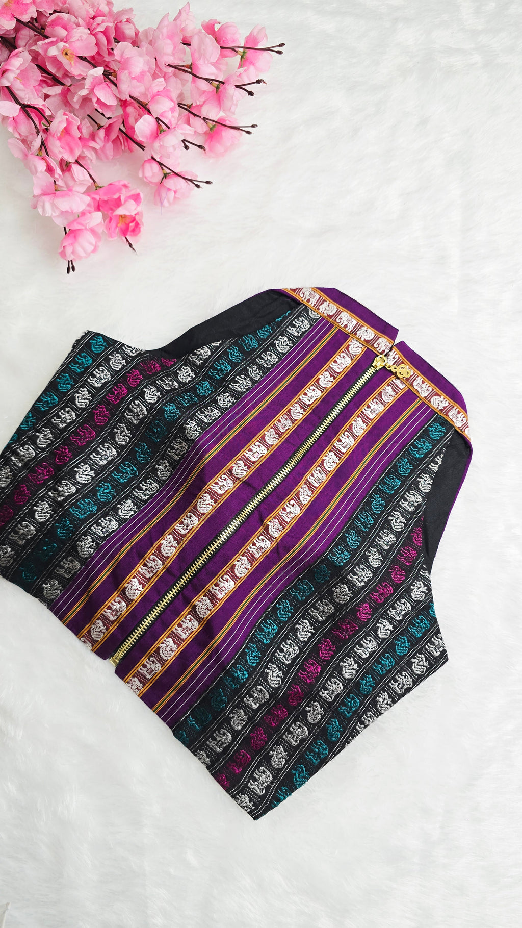Khan HalterNeck Multicolour Blouse