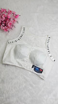 Mirror Work Blouse White