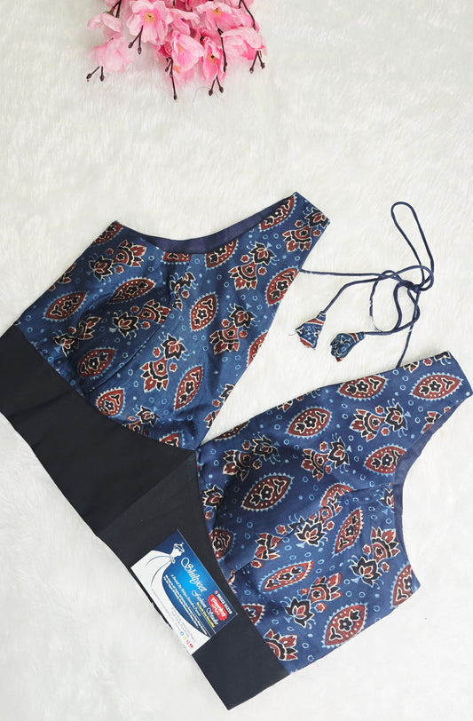 Ajrakh Blue Floral