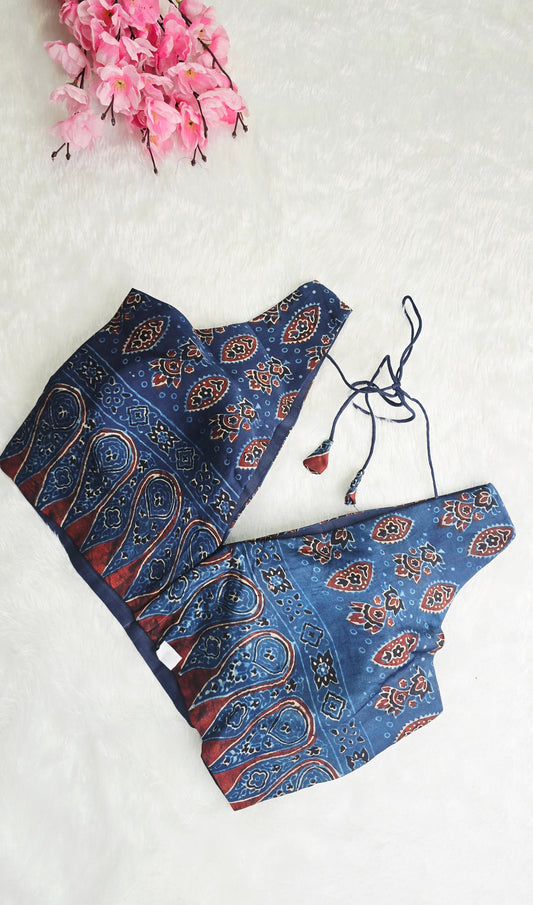 Ajrakh Blue Floral