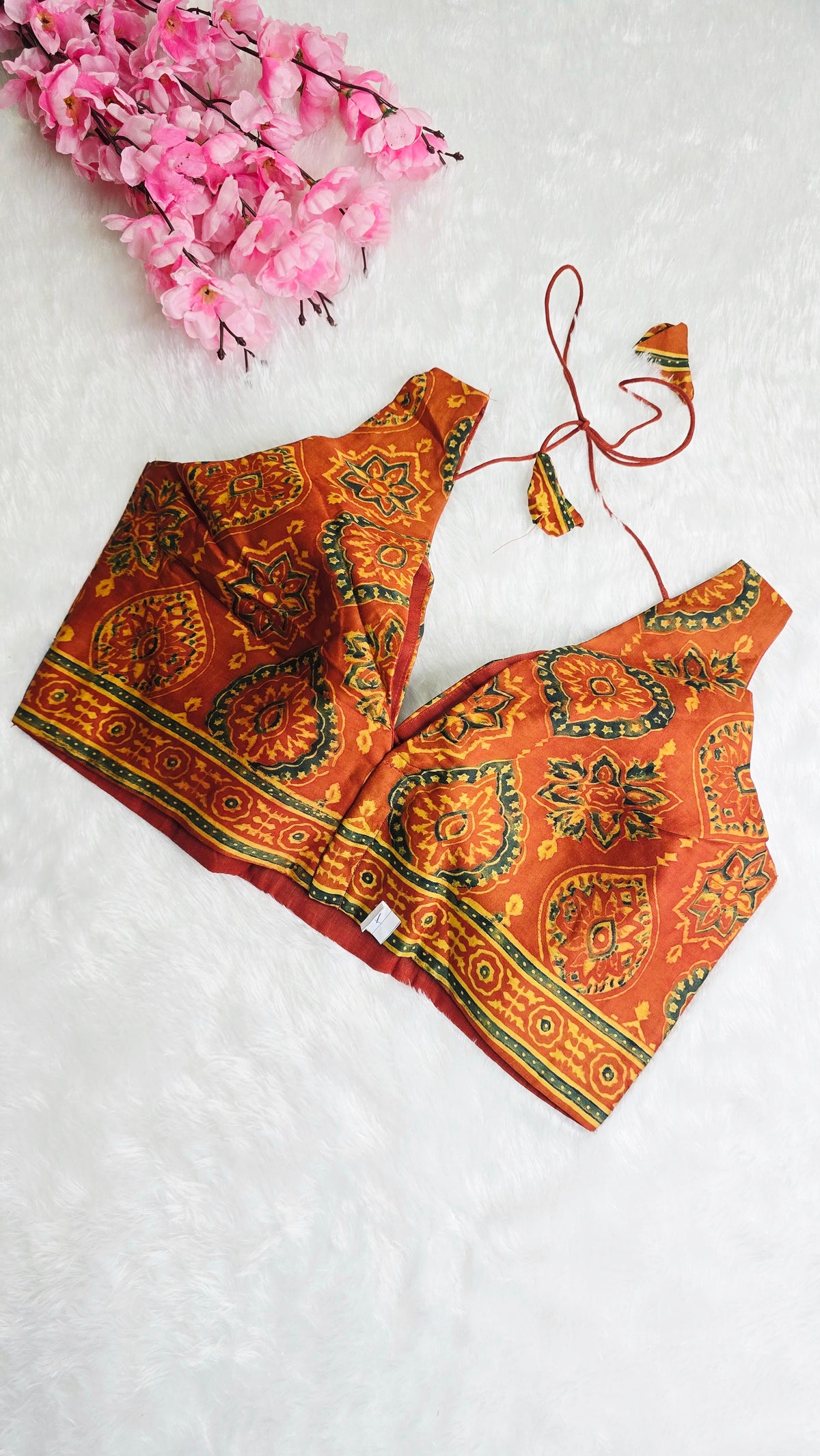 Ajrakh Rust Orange