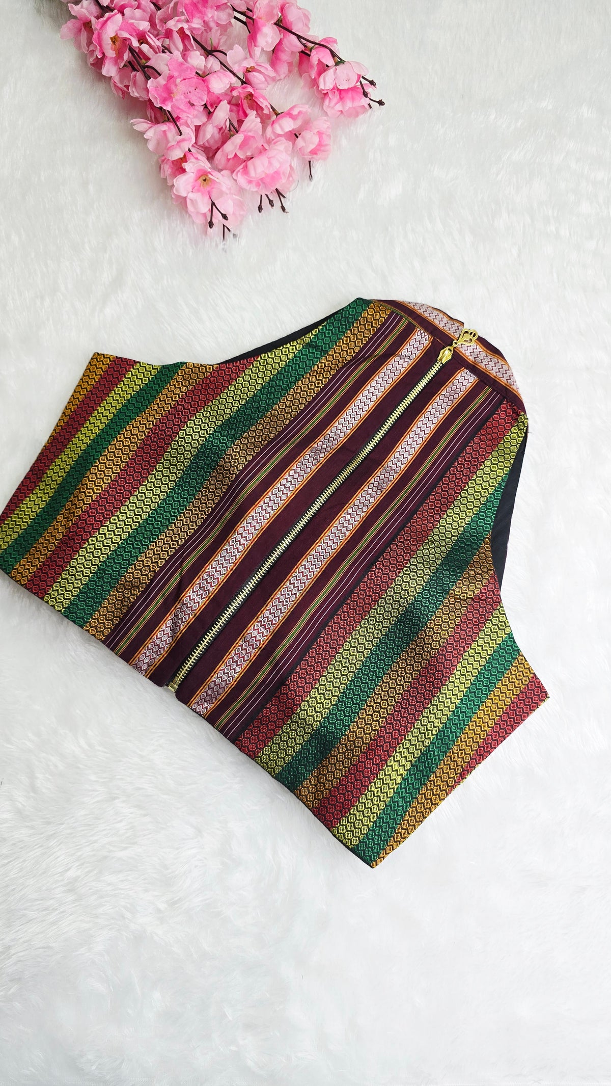 Halterneck Multicolour Stripe