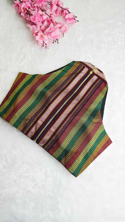 Halterneck Multicolour Stripe