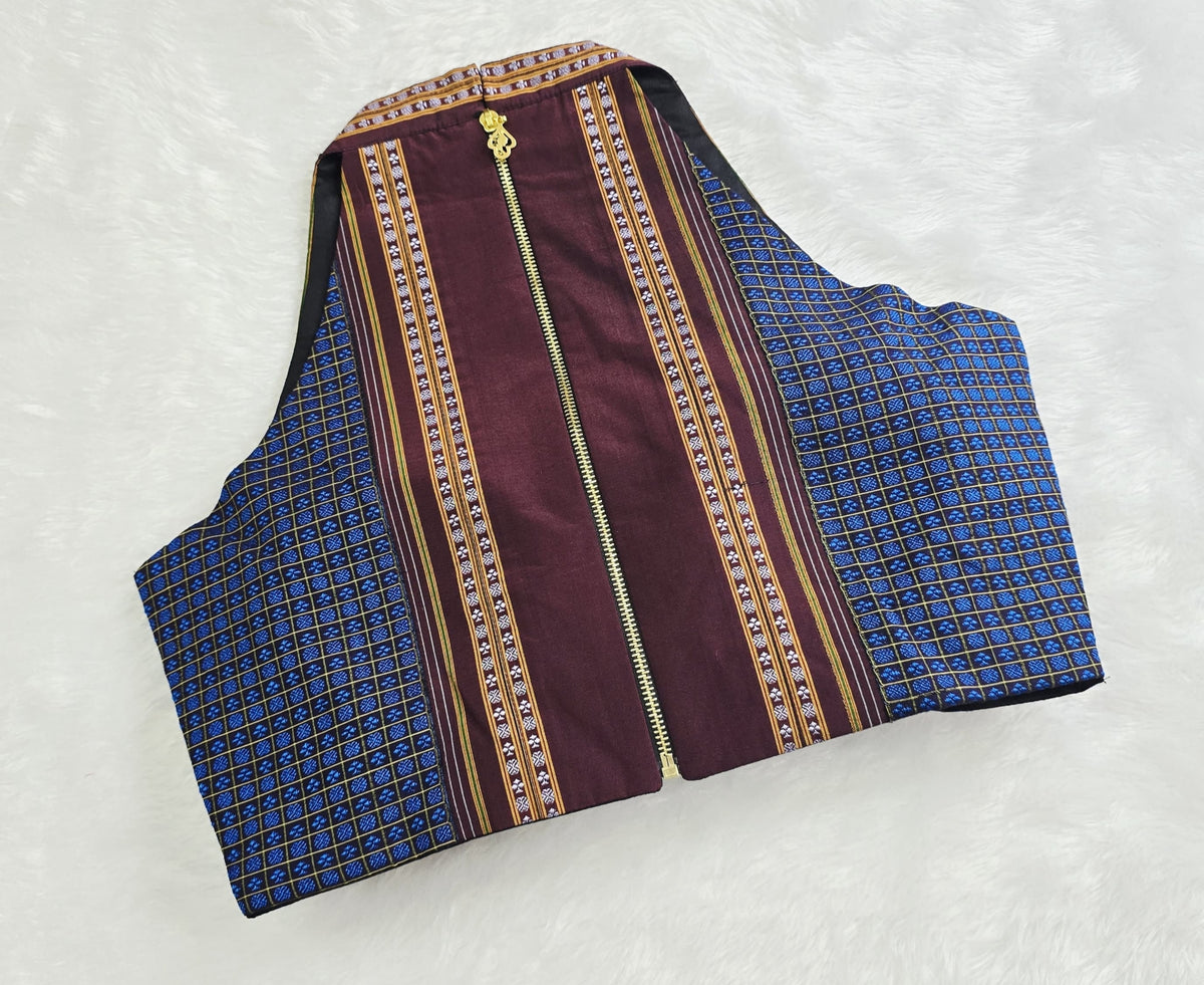 Halterneck Blue Small Butti