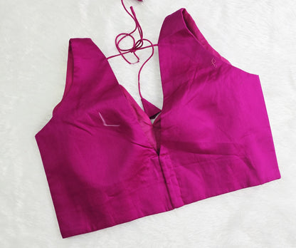 Rani Pink V Neck Blouse