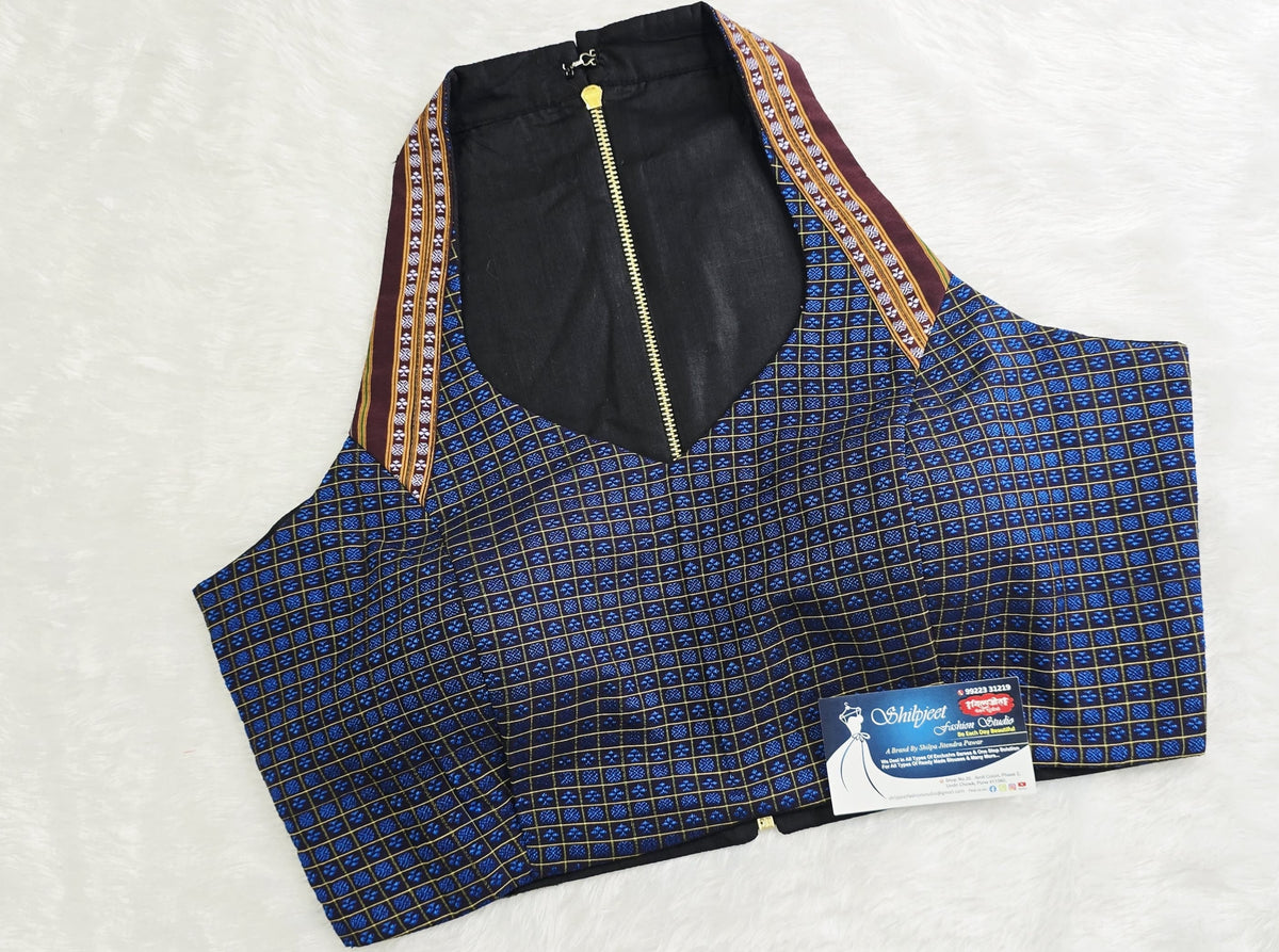 Halterneck Blue Small Butti