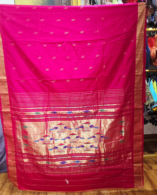 Paithani Handloom Cotton saree