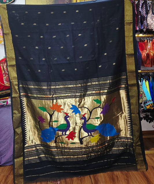 Paithani Handloom Cotton saree
