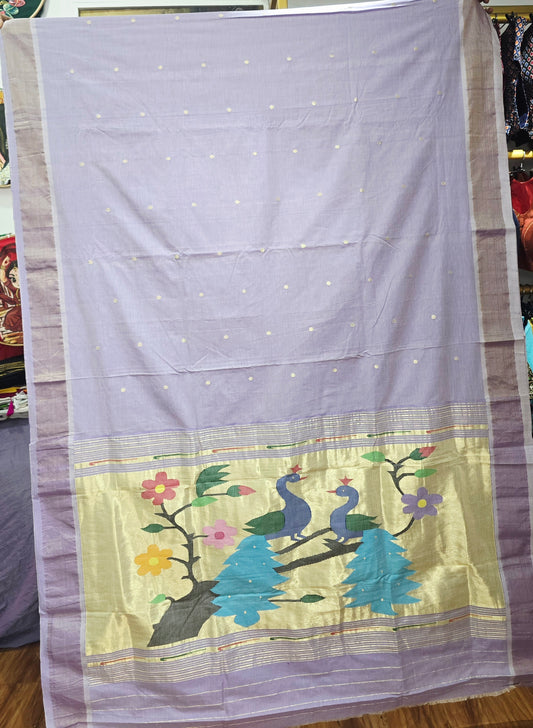 Paithani Handloom Cotton saree