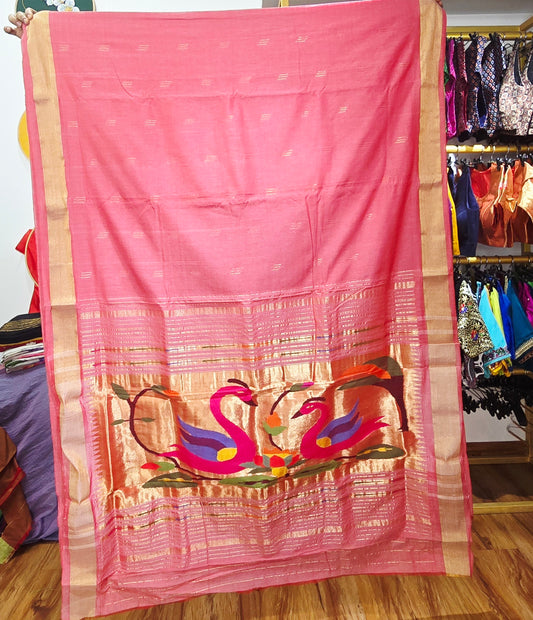 Paithani Handloom Cotton saree