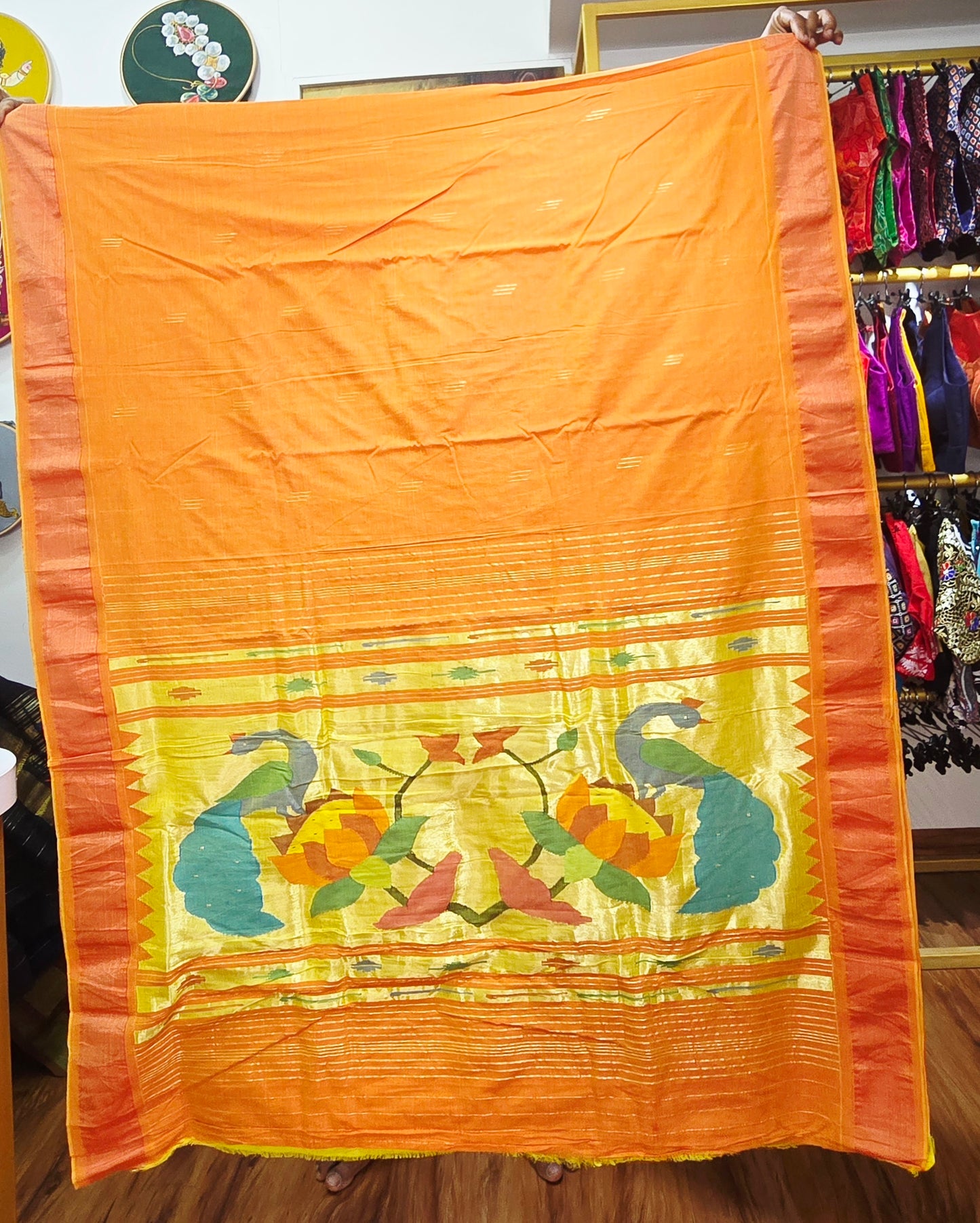 Paithani Handloom Cotton saree