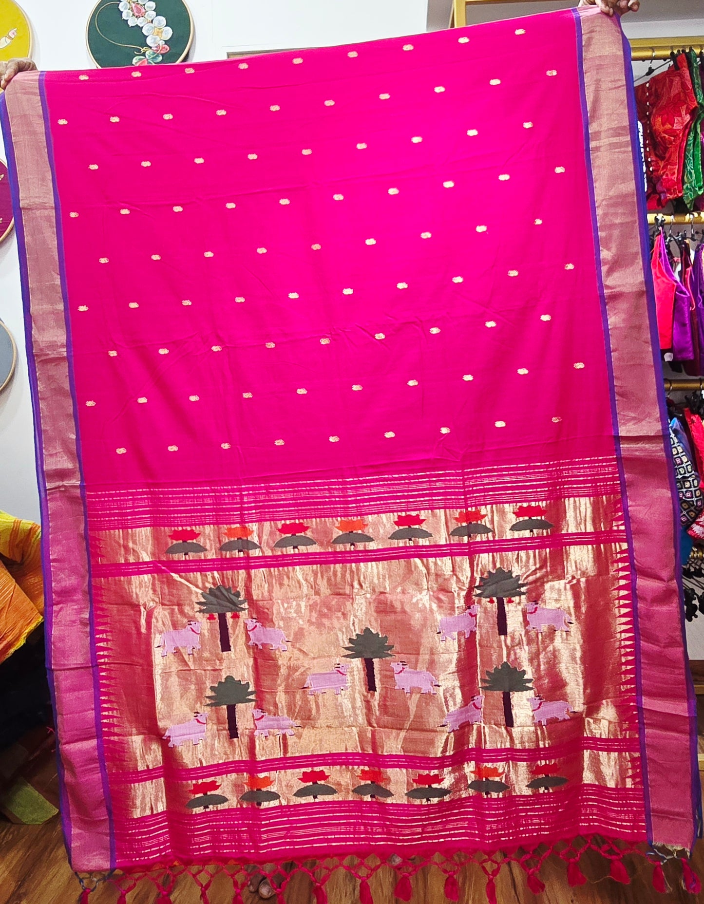 Paithani Handloom Cotton saree