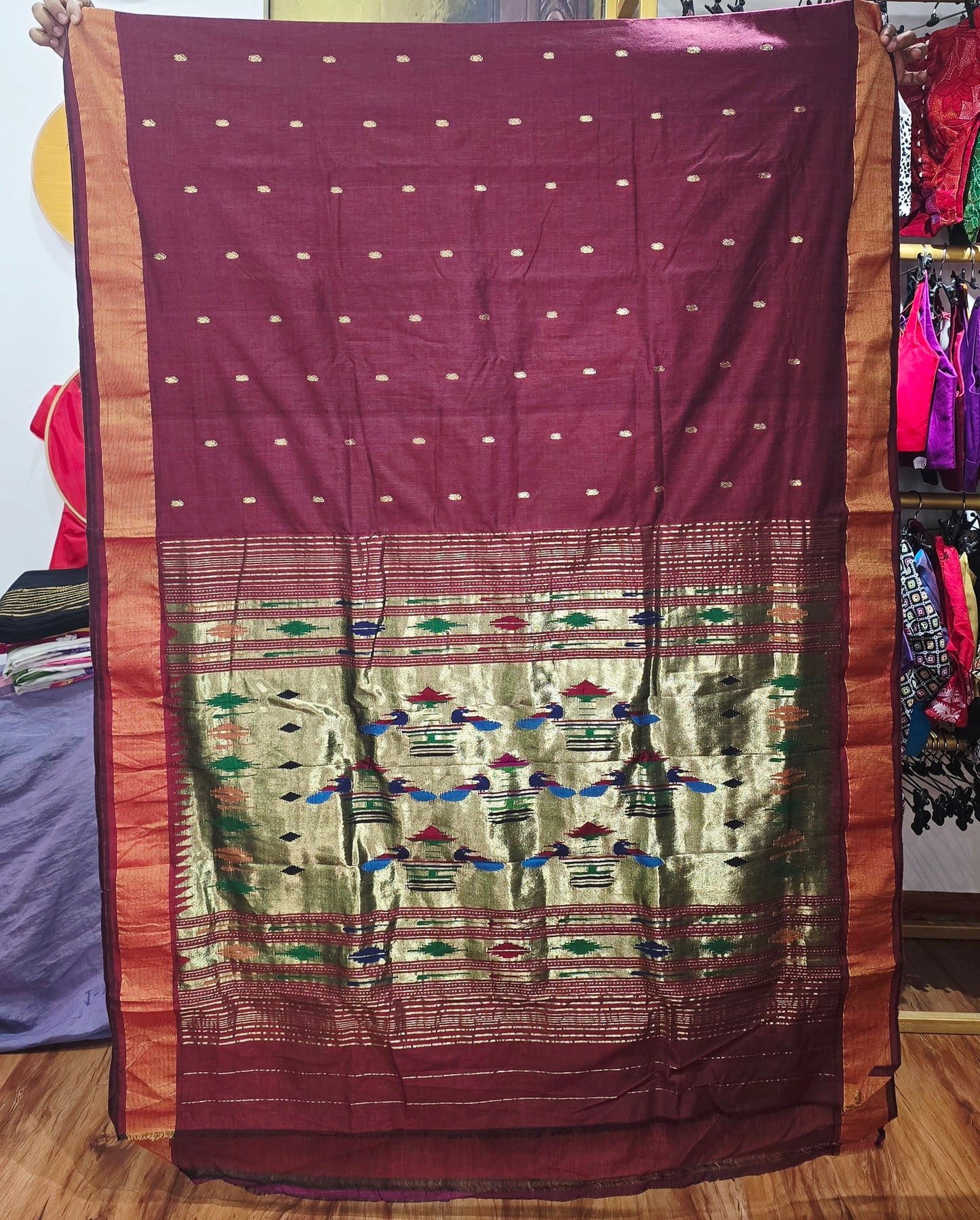 Paithani Handloom Cotton Saree