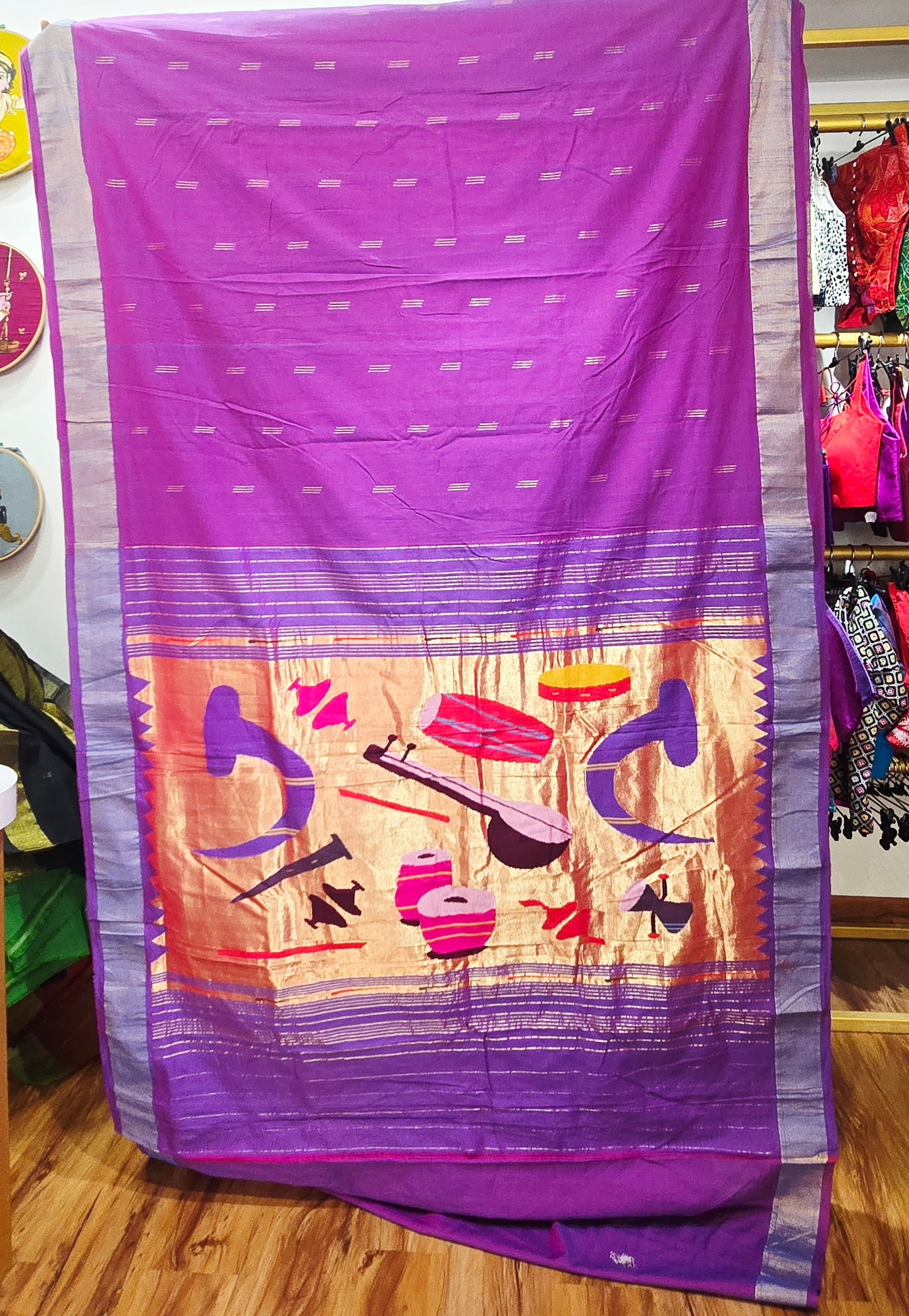 Paithani Cotton Handloom Saree