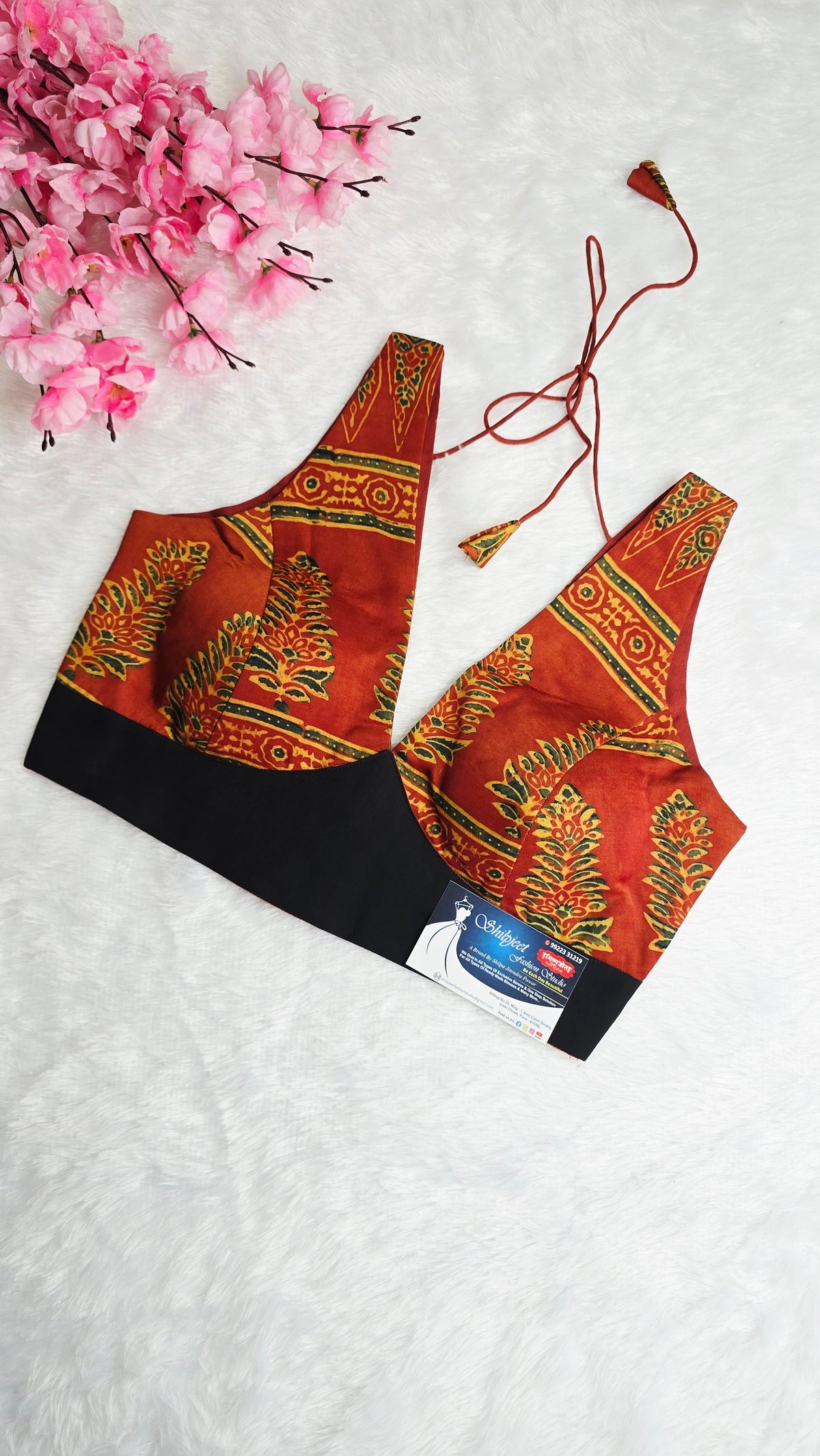 Ajrakh Rust Floral
