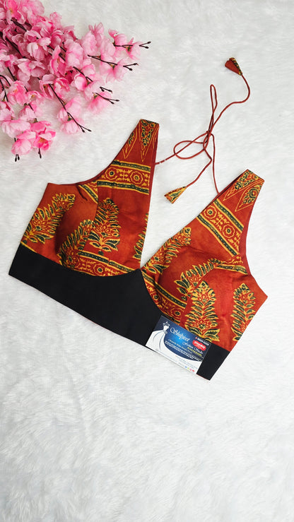 Ajrakh Rust Floral