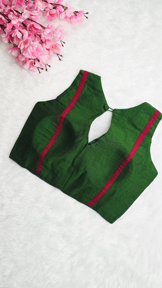 Acrylic Green Blouse