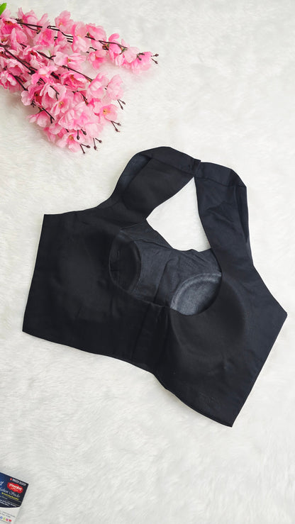 Black Halter Neck Blouse