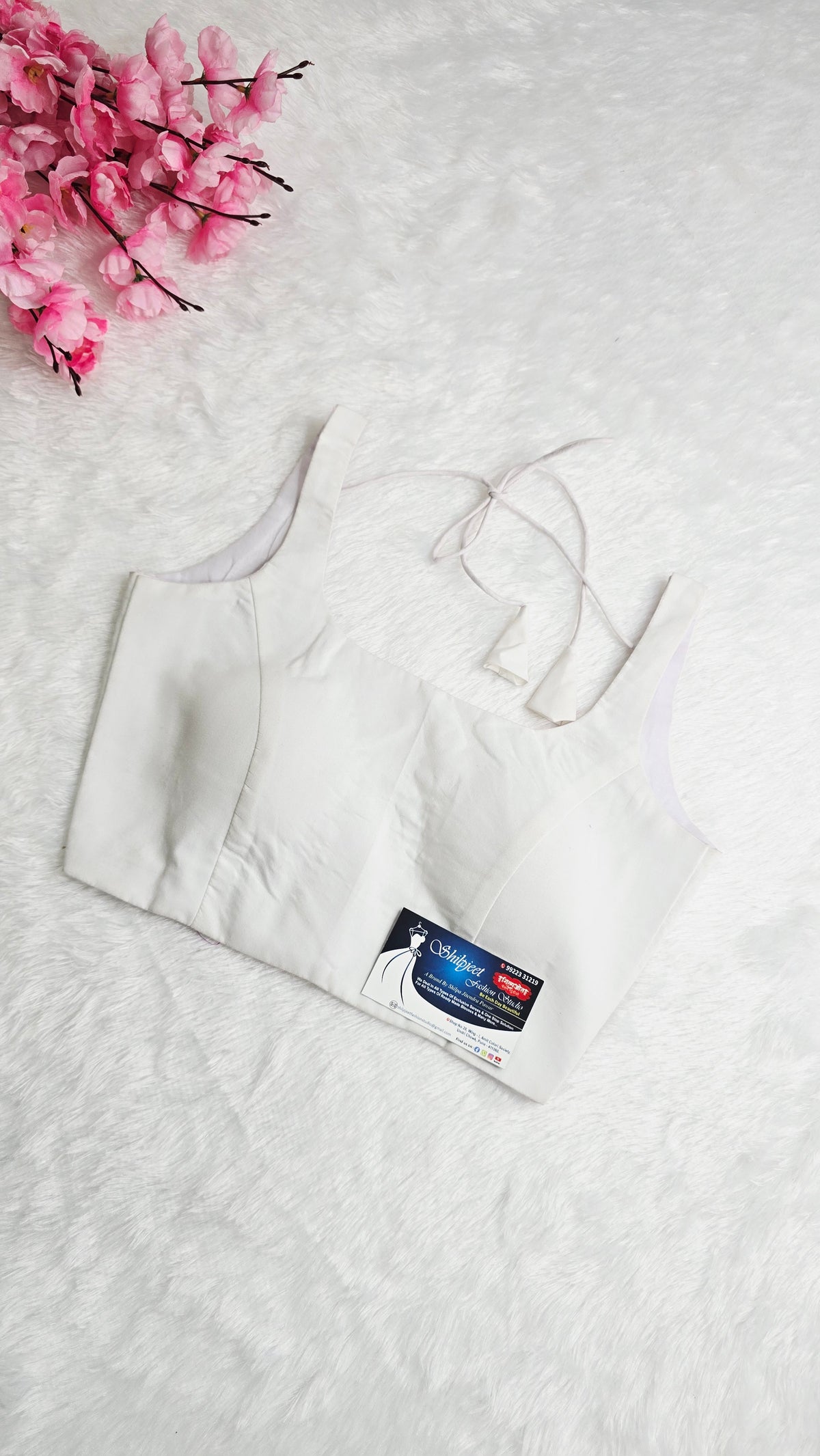 White U Neck Blouse