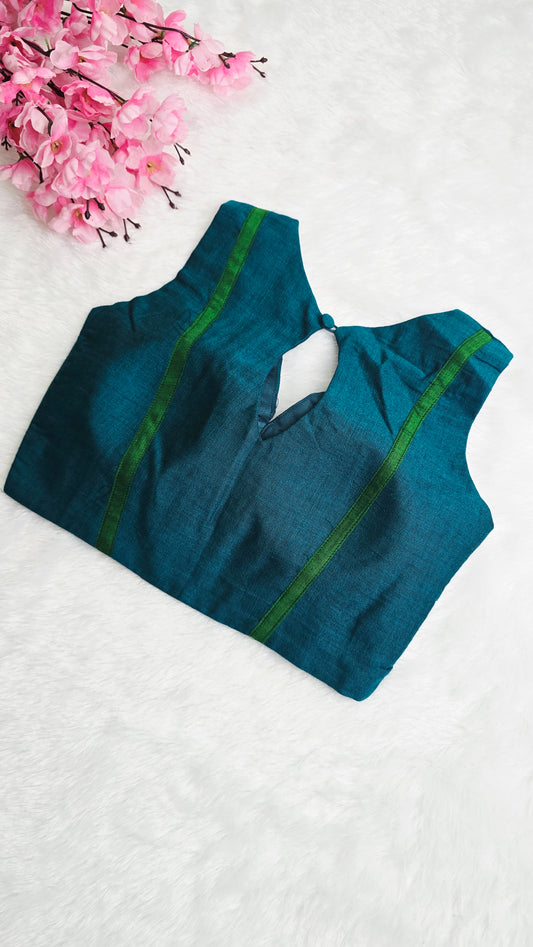 Acrylic Rama Green Blouse