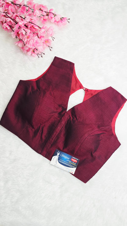 Acrylic Maroon Blouse