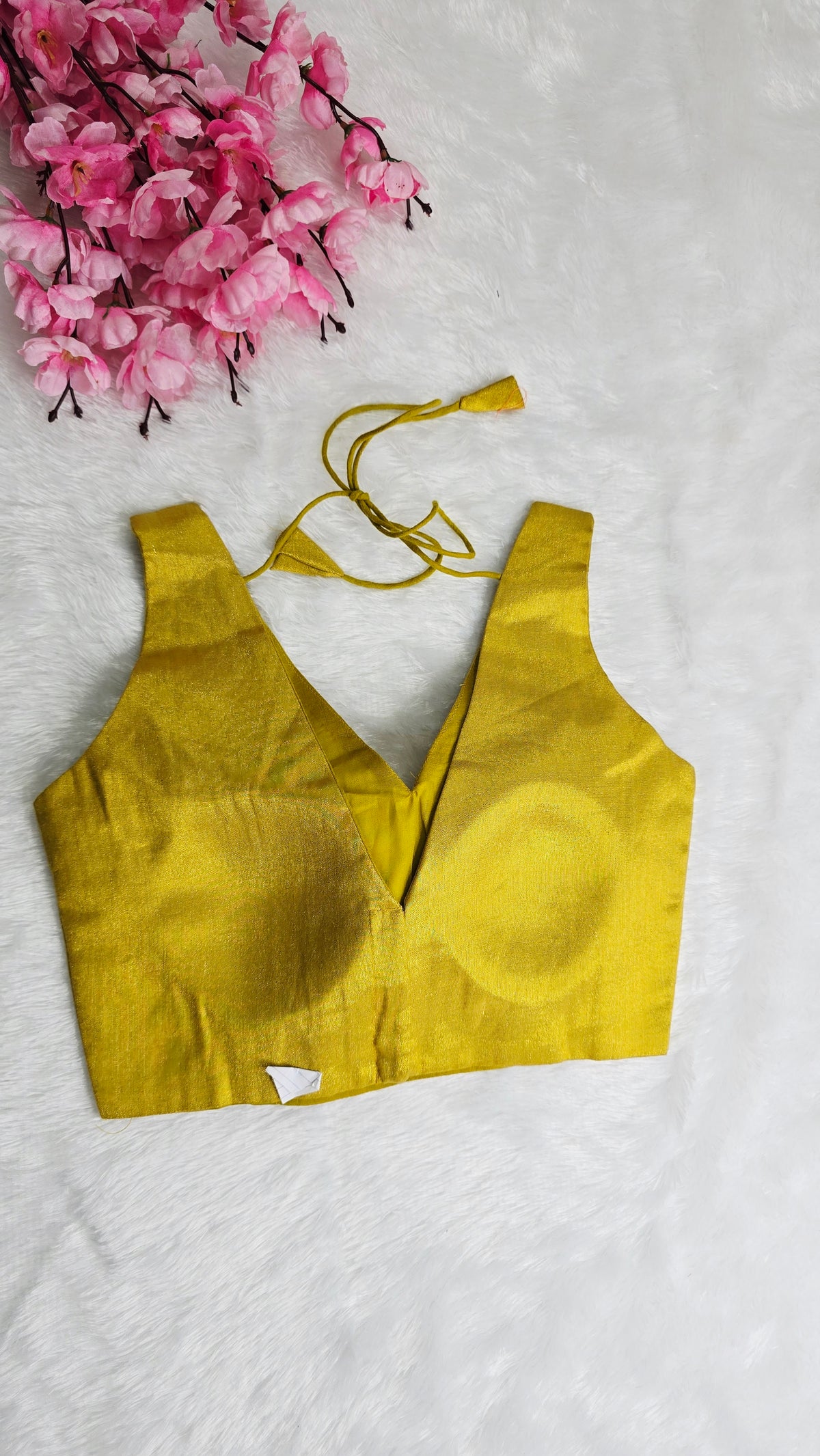 Golden V Neck Blouse