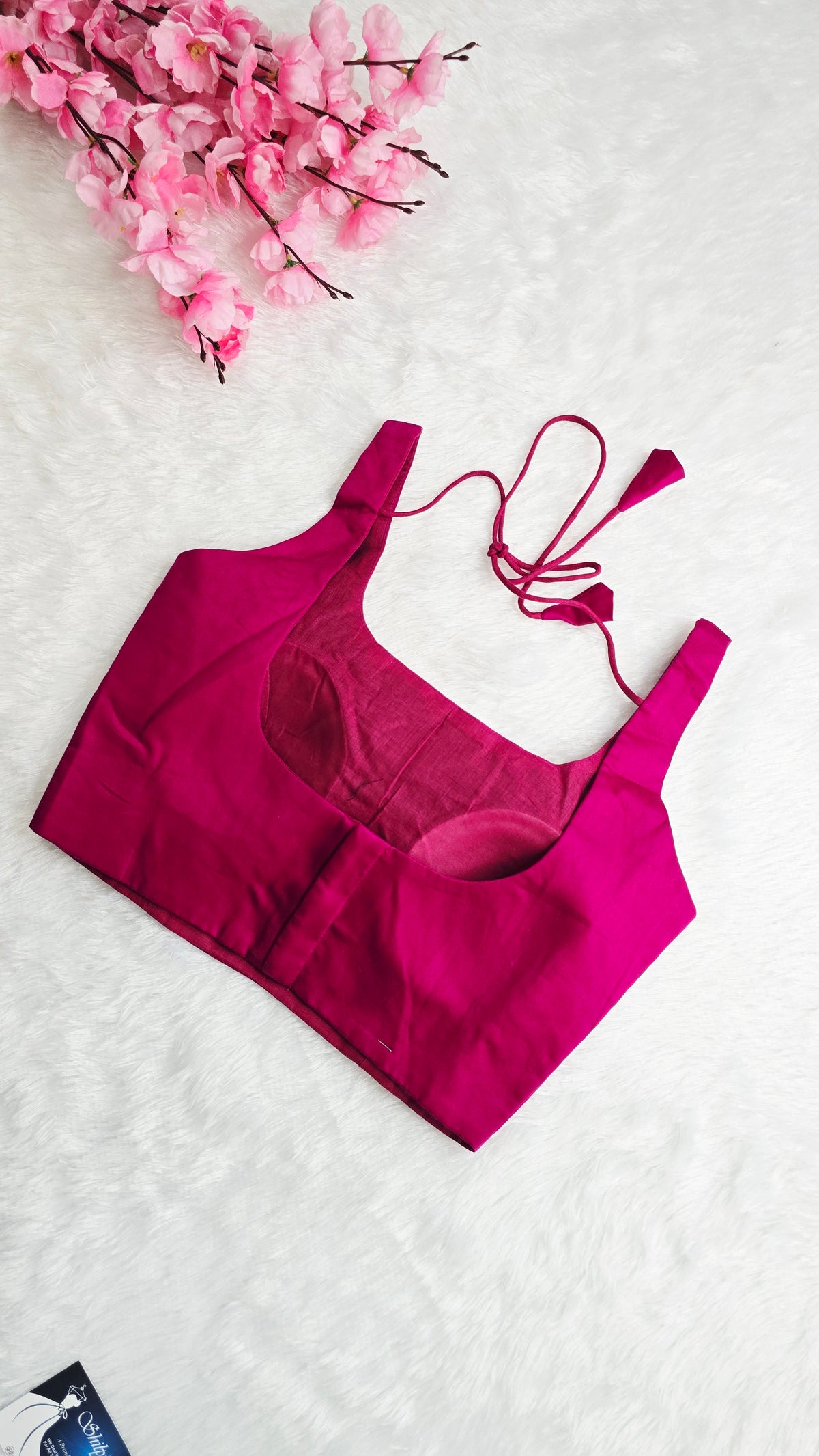 Pink U Neck Blouse